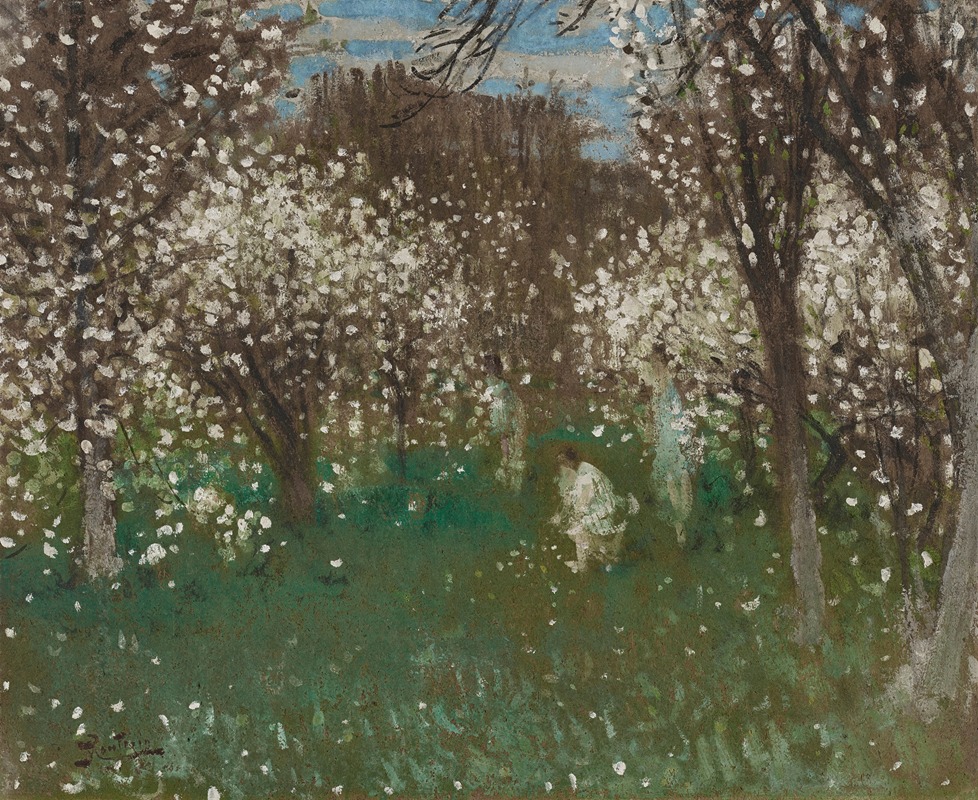 Pierre-Eugène Montézin - Verger en fleurs