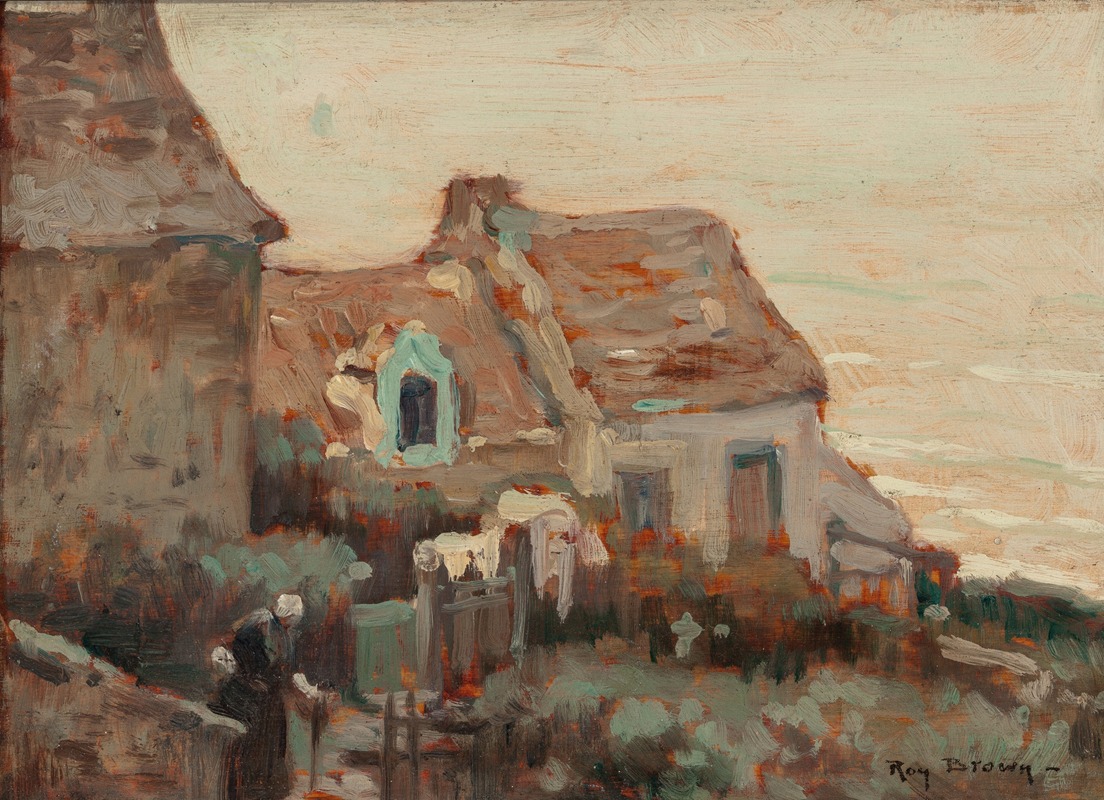 Roy H. Brown - Brittany Village Scene