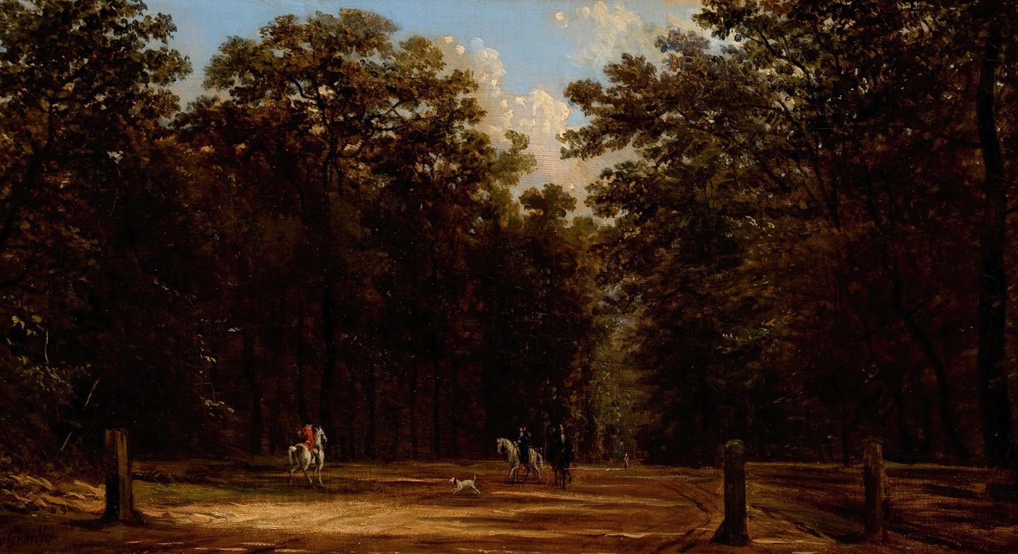 Victor de Grailly - Riders in a Park