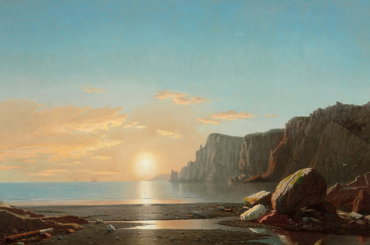 William Bradford - View of Northern Head at Sunrise in the Bay of Fundy