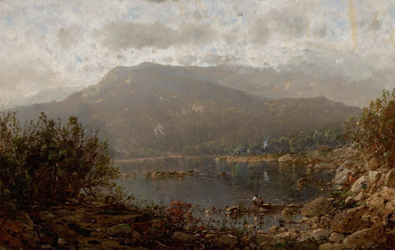 William Louis Sonntag - Mountain Lake in the Blue Ridge Mountains