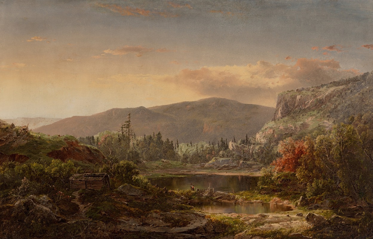William Louis Sonntag - Mountain Landscape, Upper Hudson River