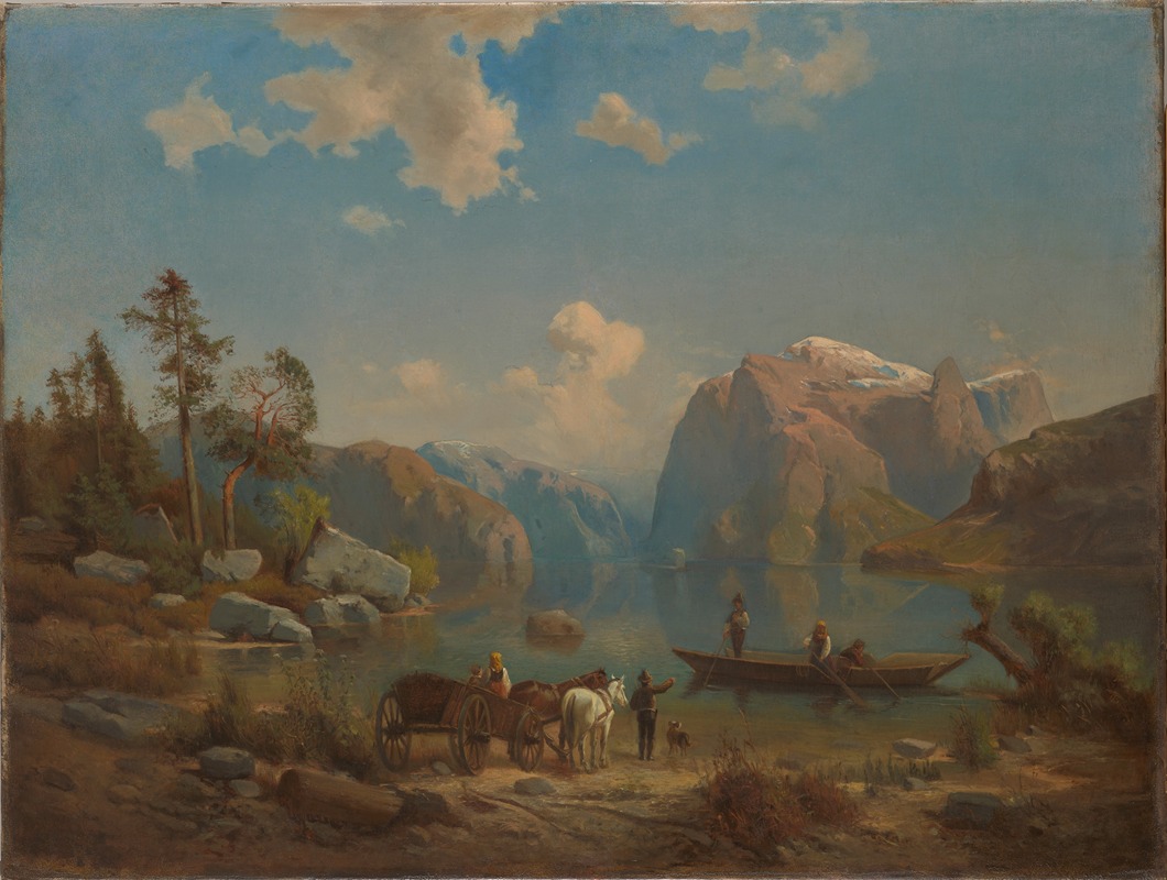 Aleksander Kotsis - Mountain Landscape with a Lake