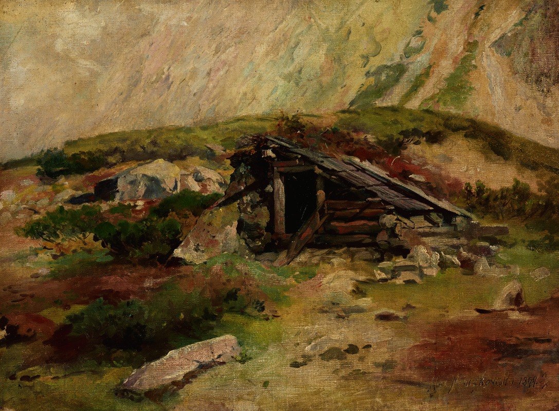 Aleksander Mroczkowski - Hut in the Tatra Mountains