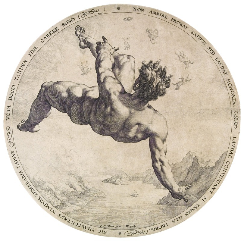 Hendrick Goltzius - Phaethon from the Four Disgracers series