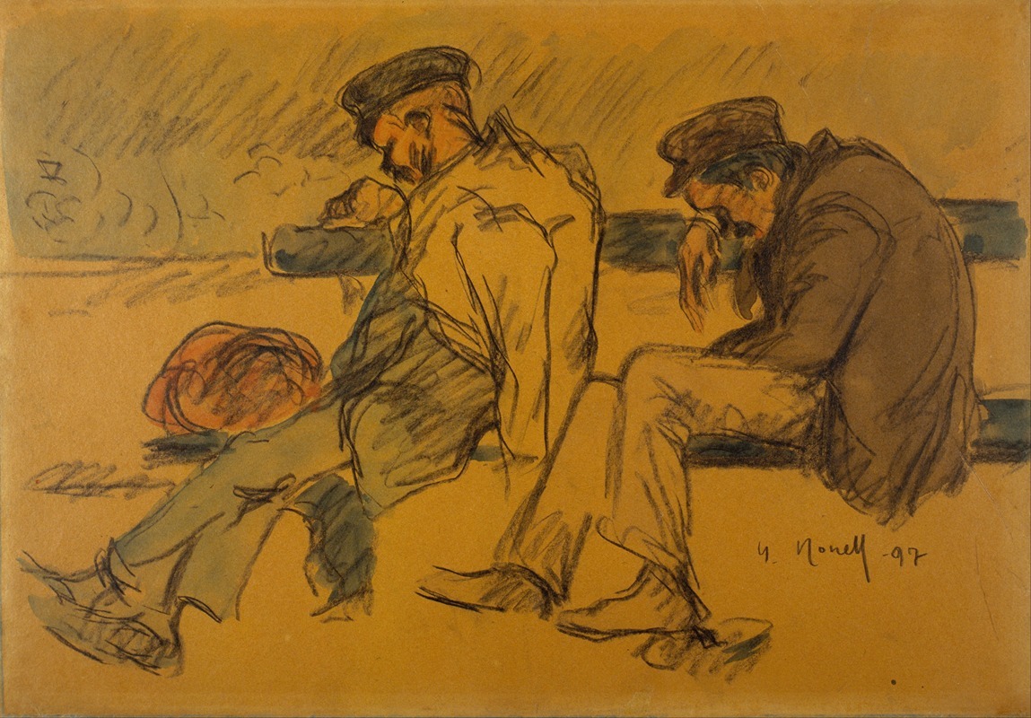 Isidre Nonell - Two Poor Men Sleeping