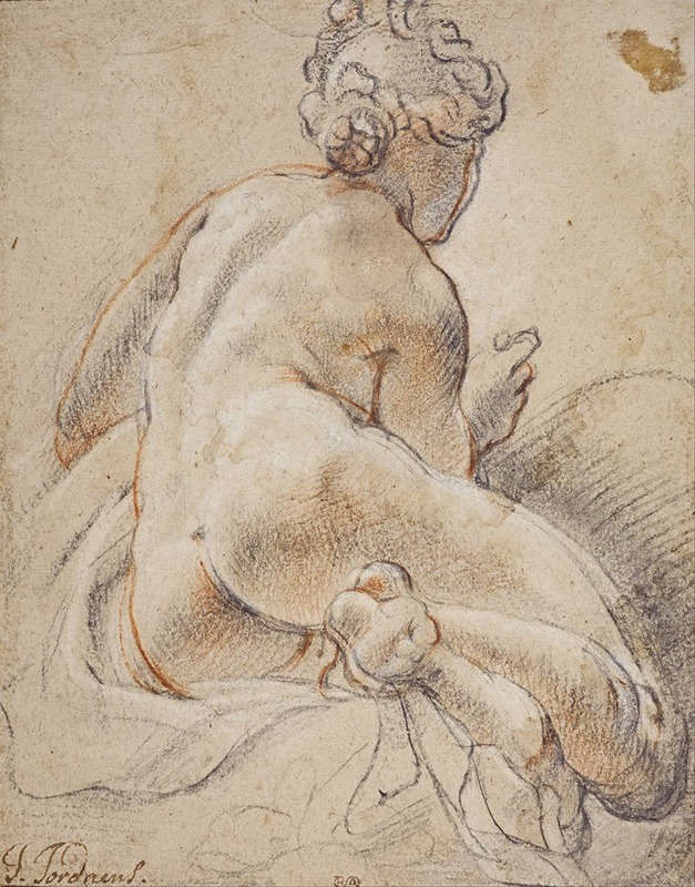 Jacob Jordaens - Female Nude, Seen from the Back