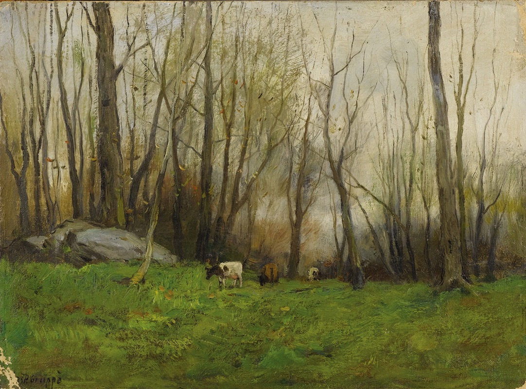 Charles Paul Gruppe - Pasture in the Bronx, New York