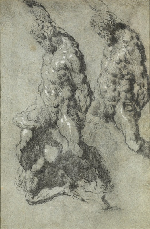 Jacopo Tintoretto - Two Studies of Samson Slaying the Philistines