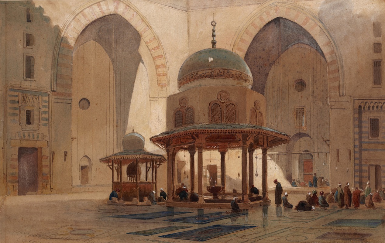 Edward Angelo Goodall - Mosque of Sultan Hassan, Cairo