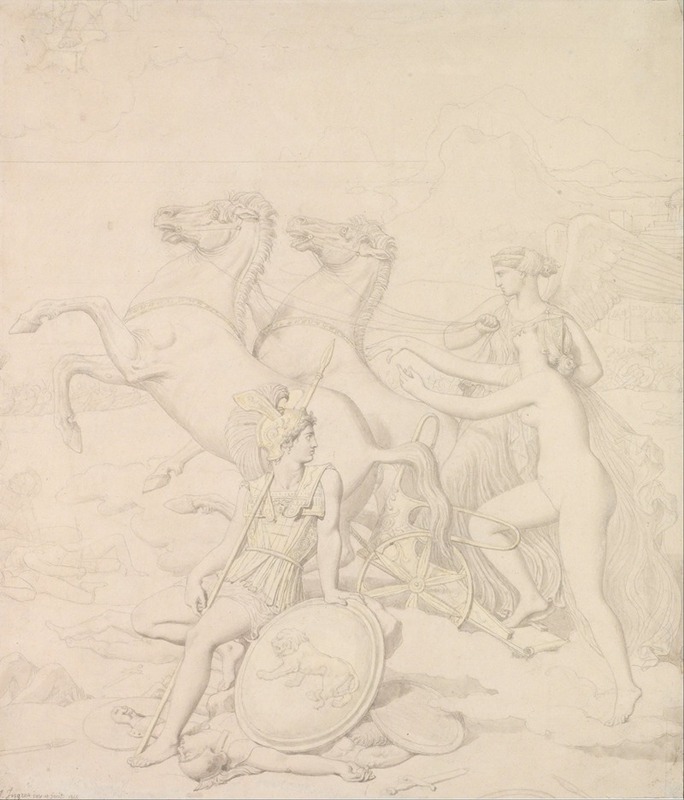 Jean Auguste Dominique Ingres - Venus Hurt by Diomedes