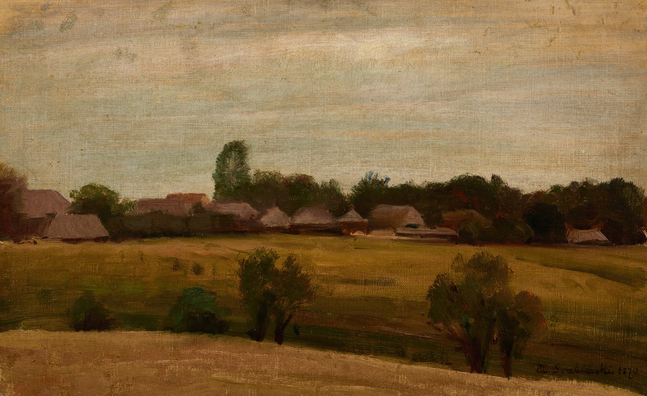 Henryk Grabiński - Village near Krakow