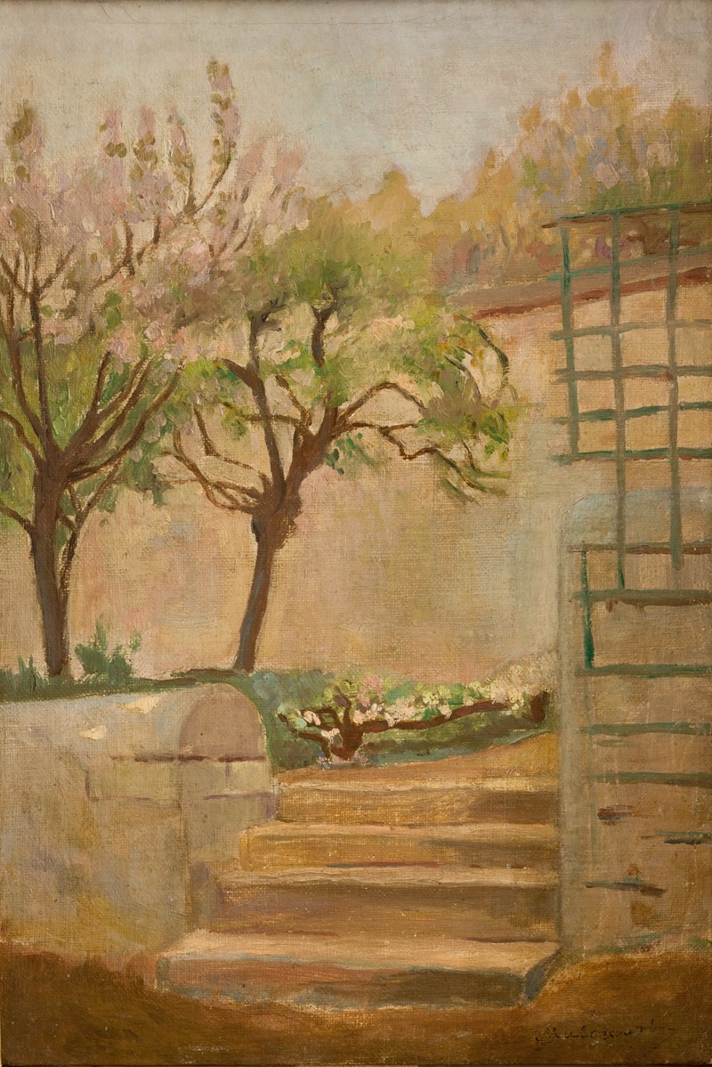 Jacek Malczewski - Landscape with Small Stairs