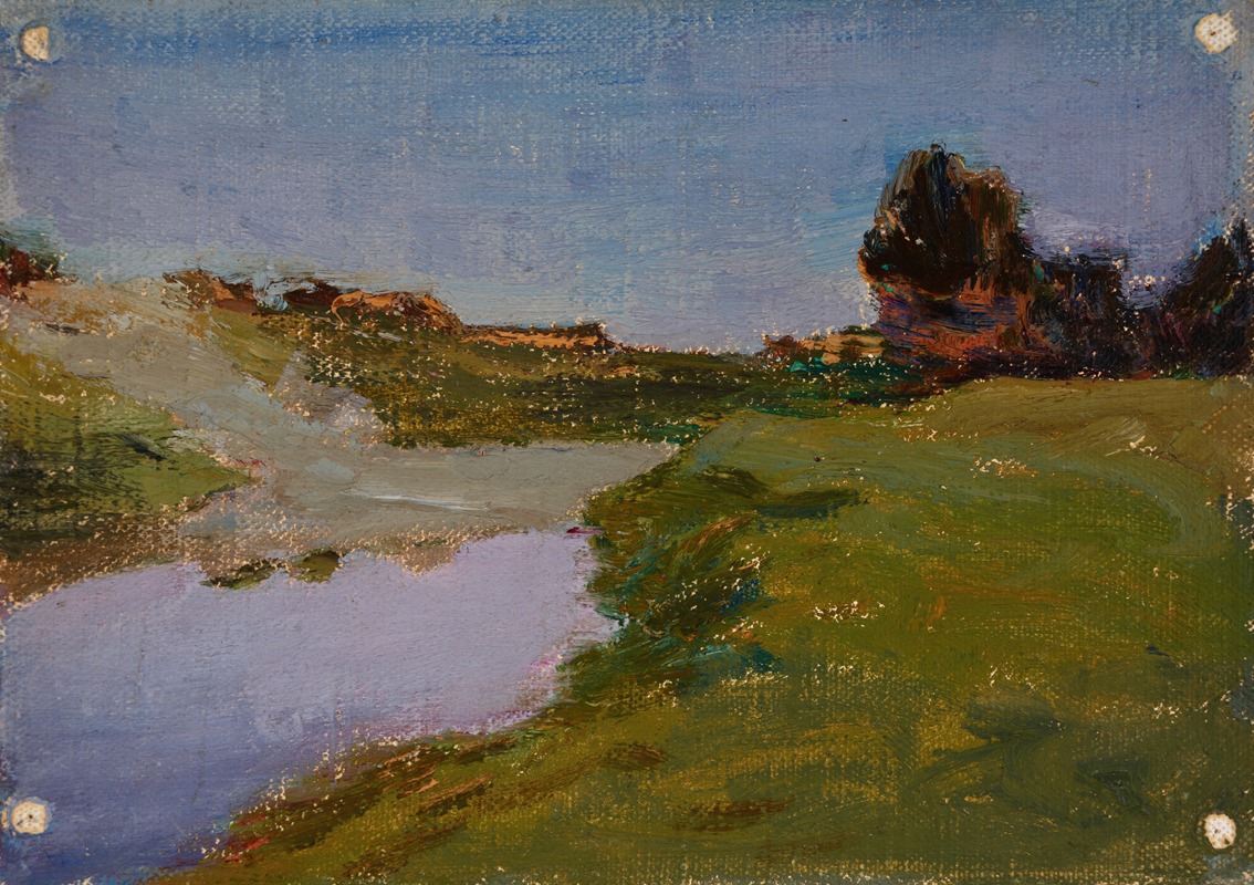 Jan Ciągliński - The White Night (The Ushakovka River)