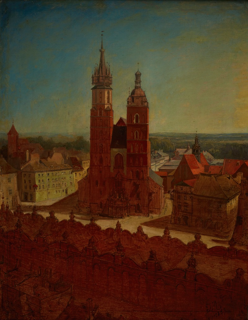 Jan Matejko - View from the town hall tower