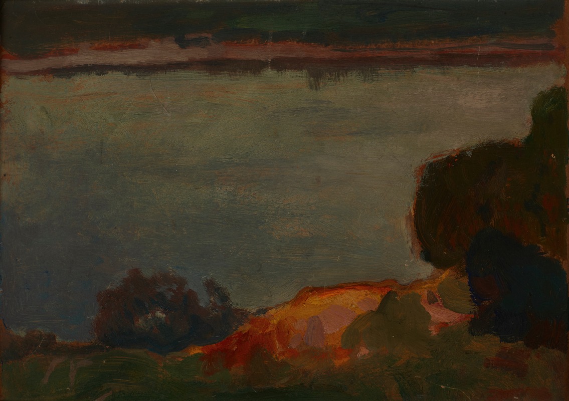 Jan Stanislawski - Evening at the Dnieper River