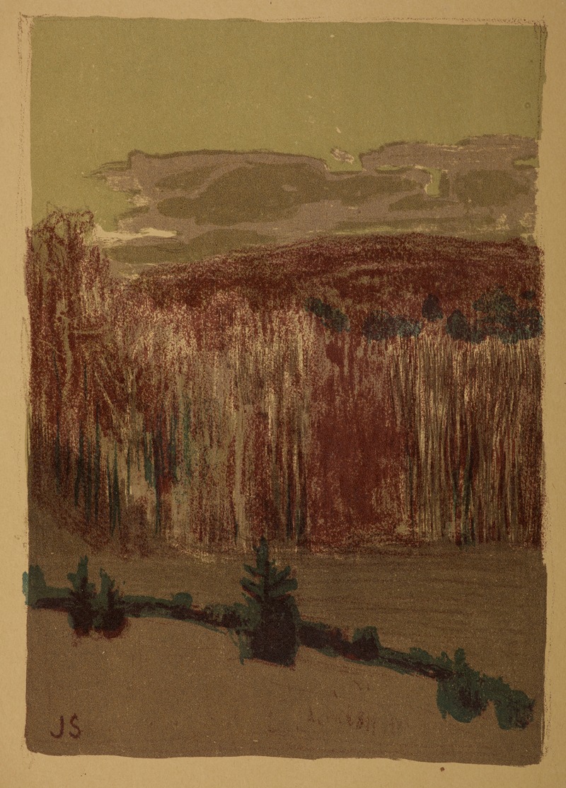 Jan Stanislawski - Landscape with a birch grove