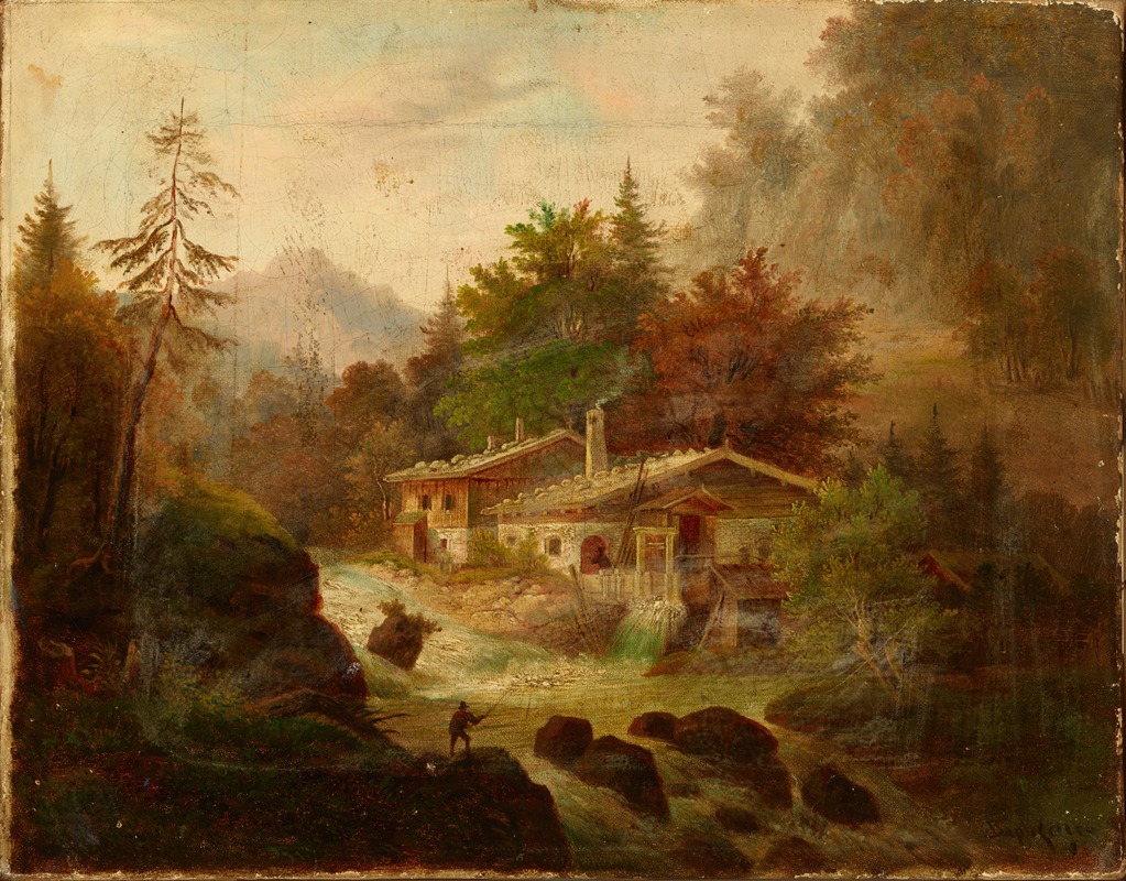 Johann Baptist Zeller - Mountain Landscape