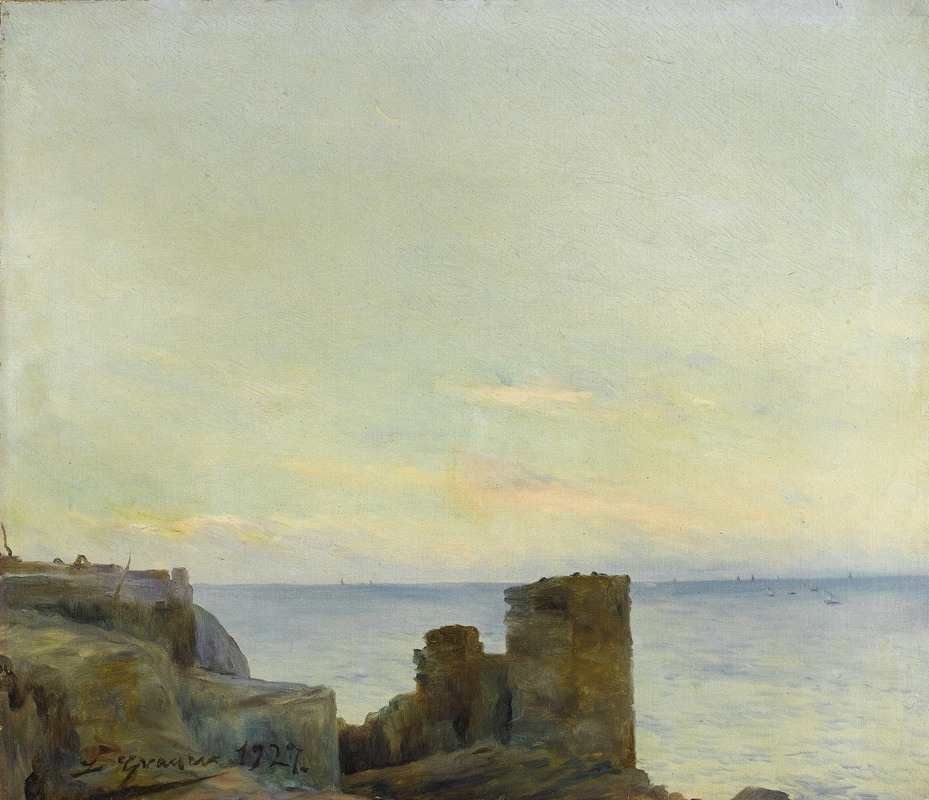 Luis Graner i Arrufi - Seascape with Ruins