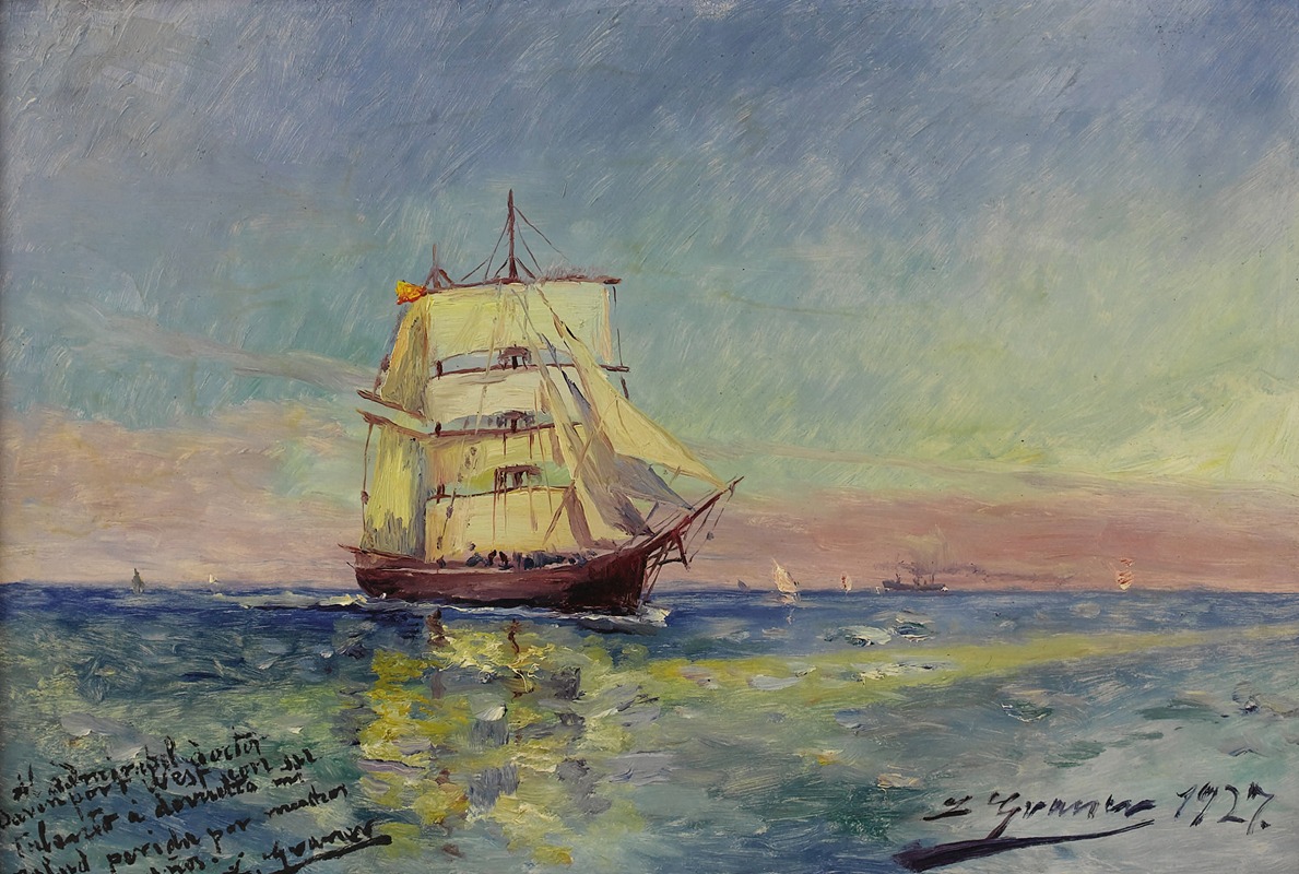 Luis Graner i Arrufi - Nave Sobre el Mar (Ship at Sea)