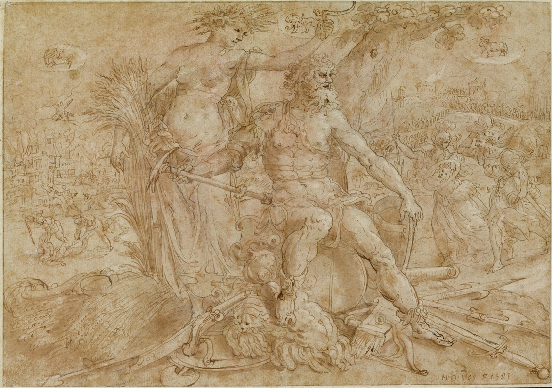 Maerten De Vos - Allegory of the Choleric Temperament