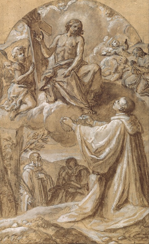 Marco Benefial - Christ Appears to Blessed Michael of Camaldoli