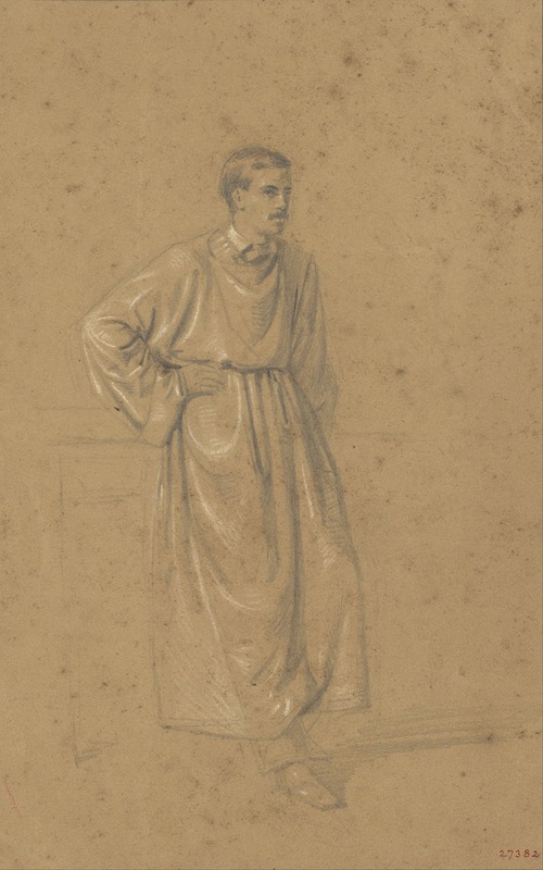 Mariano Fortuny Marsal - Academic study of a male figure