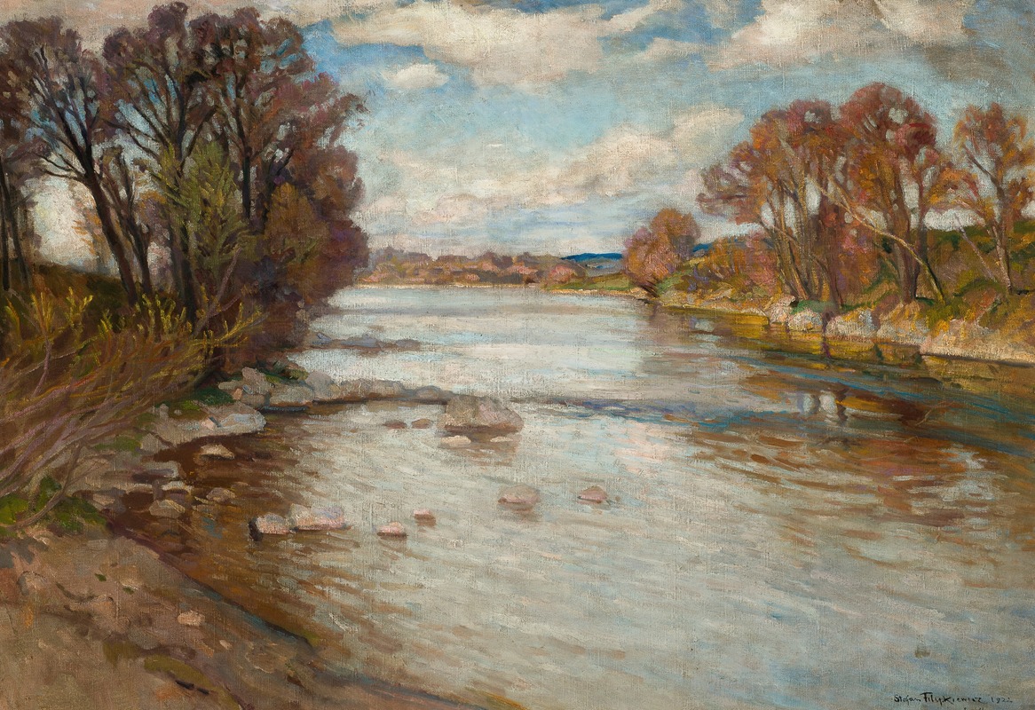 Stefan Filipkiewicz - The Dunajec River at Szaflary