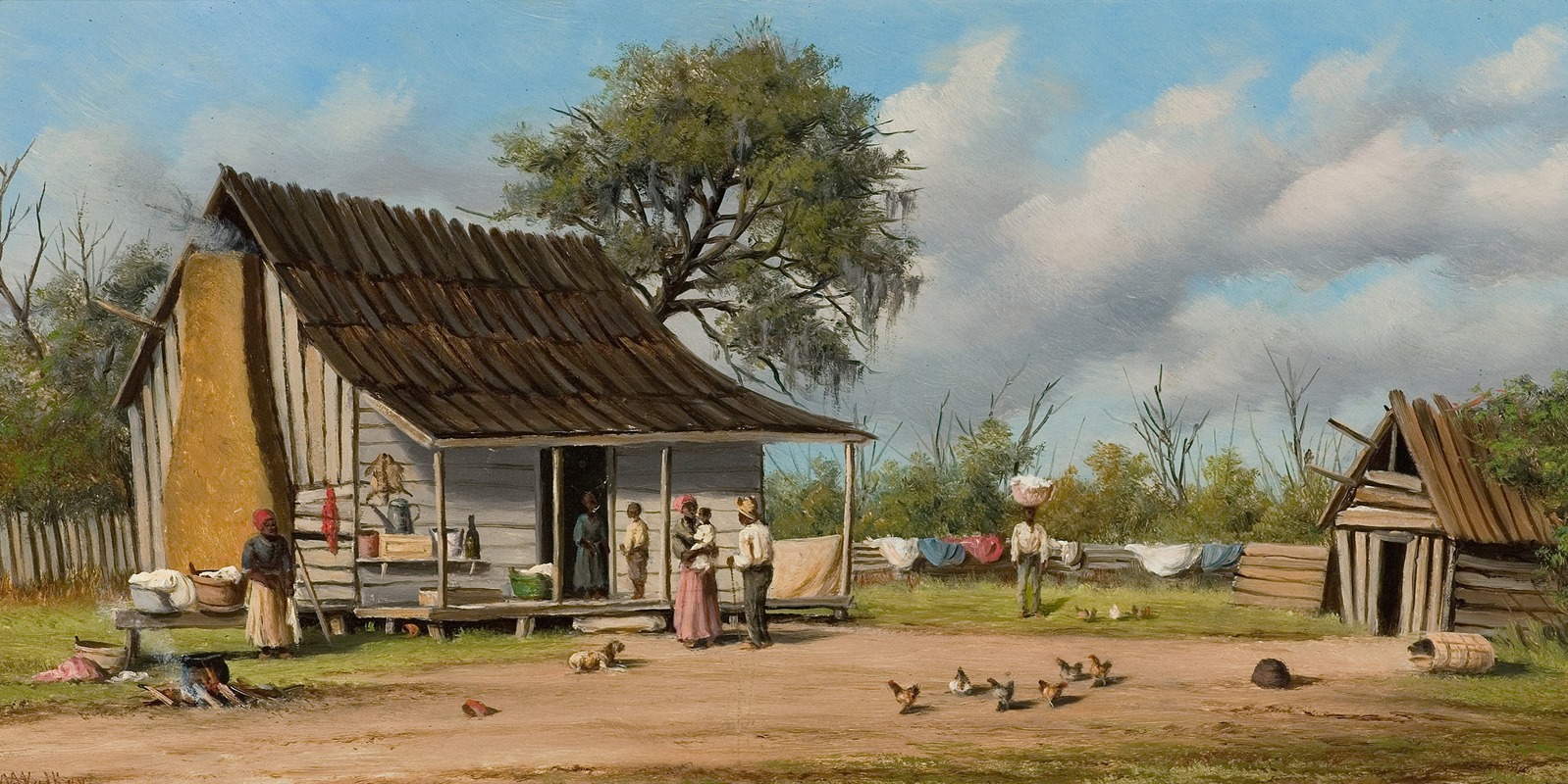 William Aiken Walker - Cabin Scene