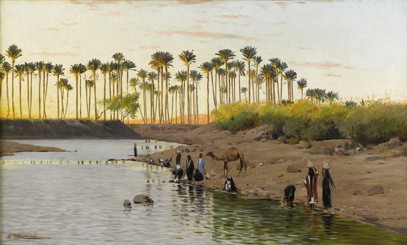Wilhelm Kuhnert - Egyptian Landscape William Kuhnert