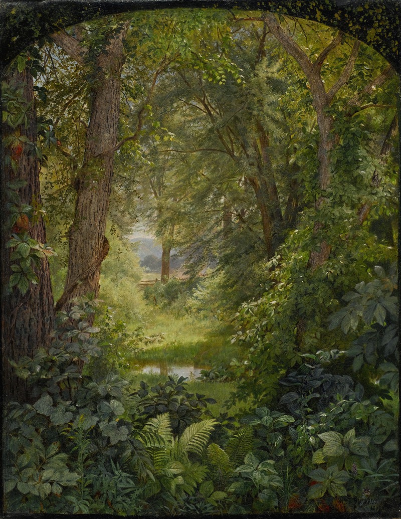 William Trost Richards - Woodland Landscape (Woodland Glade)
