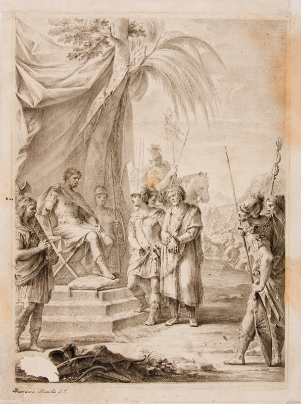 Mariano Salvador Maella - Jugurtha Bound and Handed Over to Silanus, who Takes Him to Marius