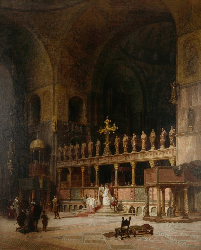 David Dalhoff Neal - Interior of St. Mark’s, Venice
