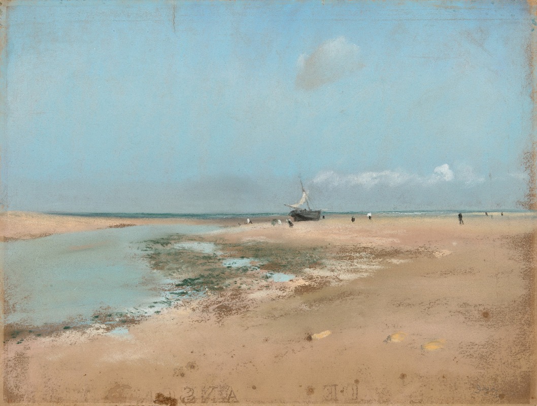 Edgar Degas - Beach at Low Tide (Mouth of the River)