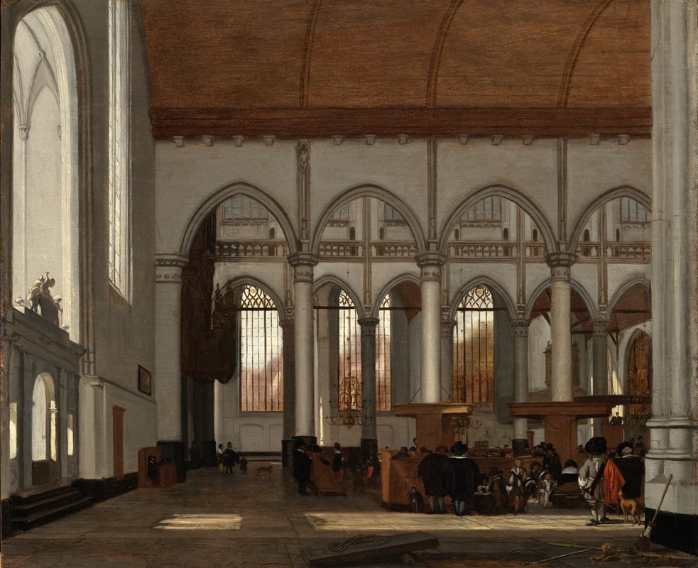 Emanuel de Witte - Interior of the Oude Kerk, Amsterdam