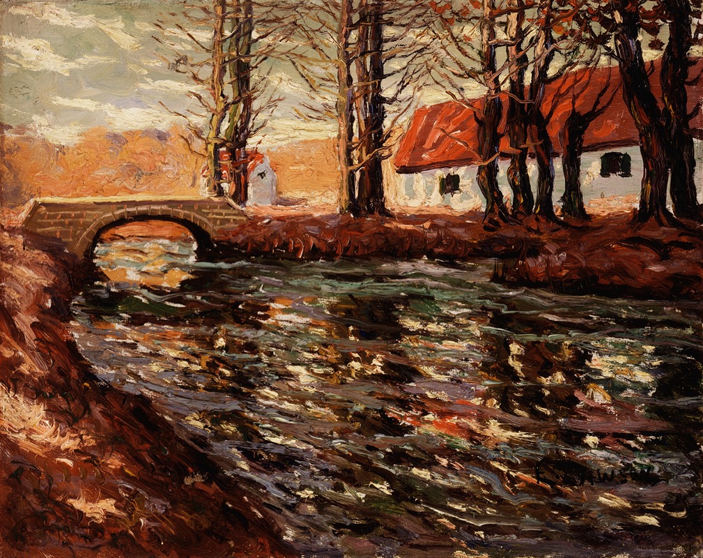 Ernest Lawson - River Landscape