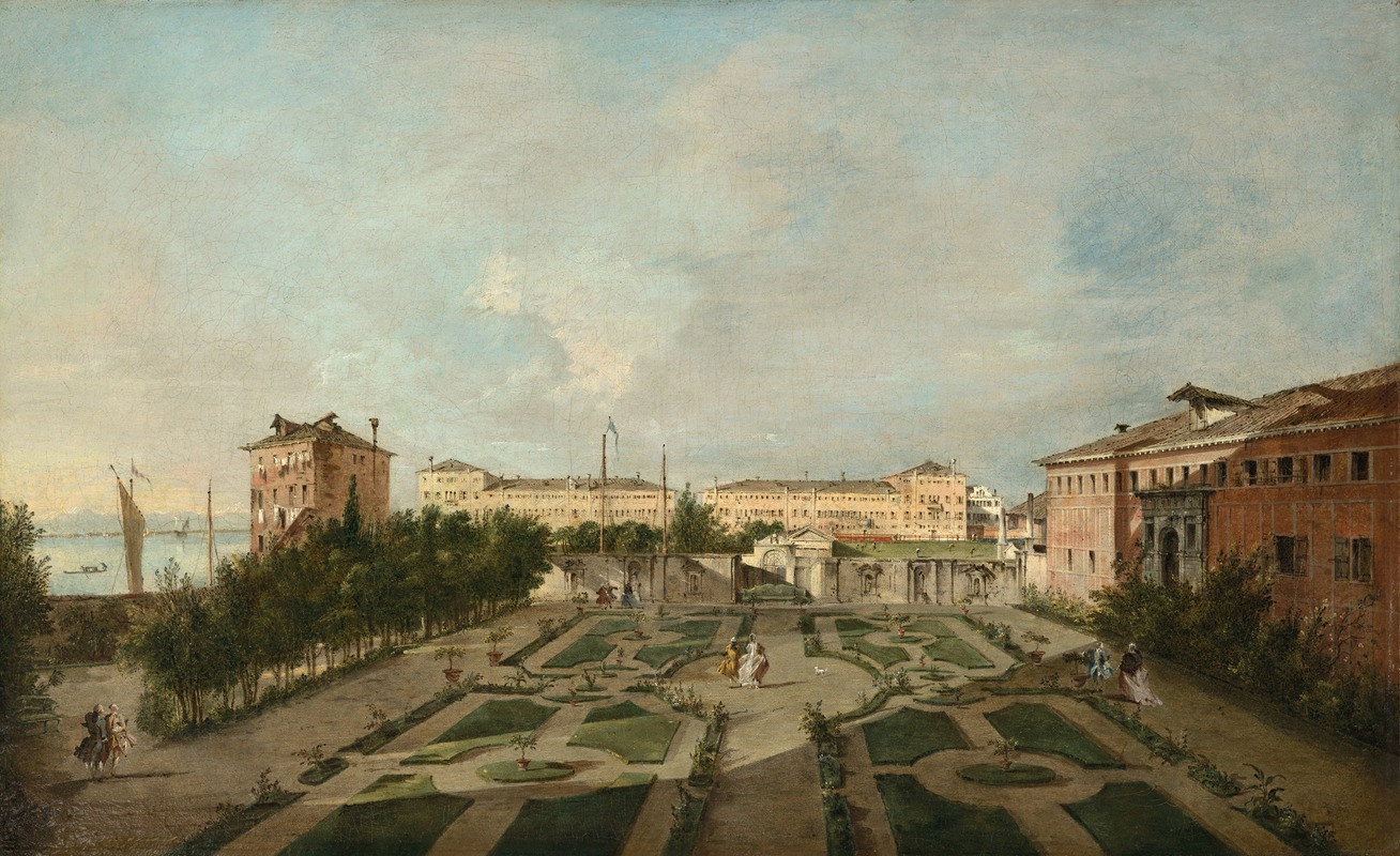 Francesco Guardi - The Garden of Palazzo Contarini dal Zaffo