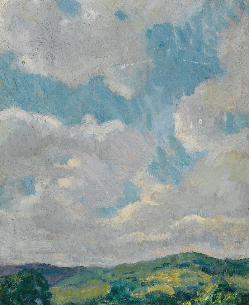 Francis Luis Mora - Cloud Study from the Connecticut Litchfield Hills