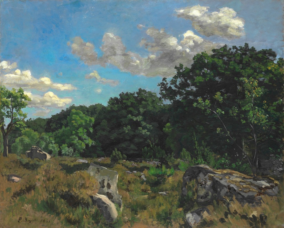 Frédéric Bazille - Landscape at Chailly