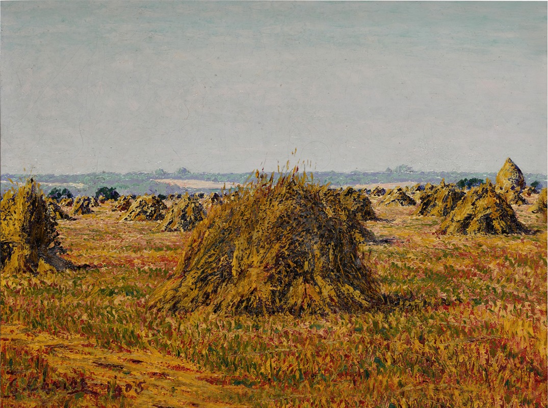 Gustave Cariot - Gerbes de blé Périgny