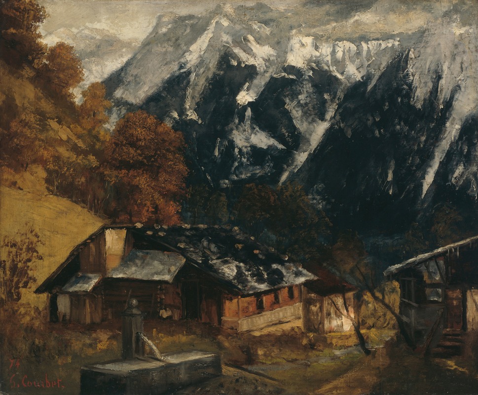 Gustave Courbet - An Alpine Scene