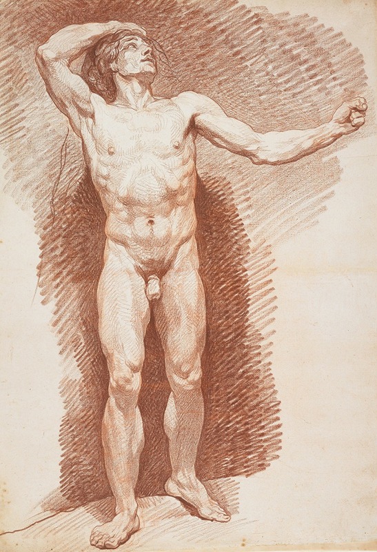 Nicolas Bernard Lépicié - Standing Male Nude
