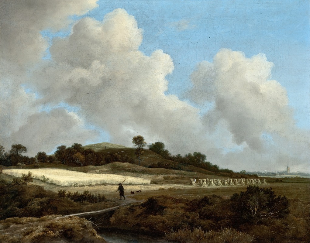 Jacob van Ruisdael - View of Grainfields with a Distant Town