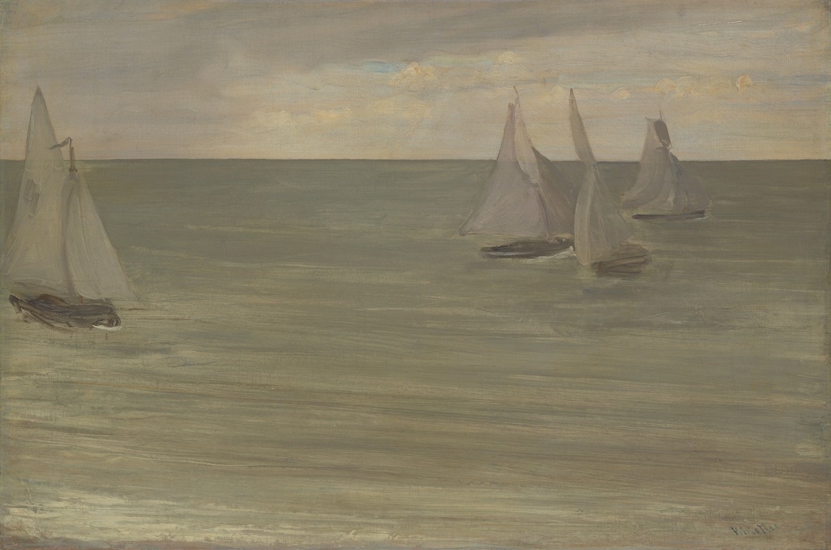 James Abbott McNeill Whistler - Trouville (Grey and Green, the Silver Sea)