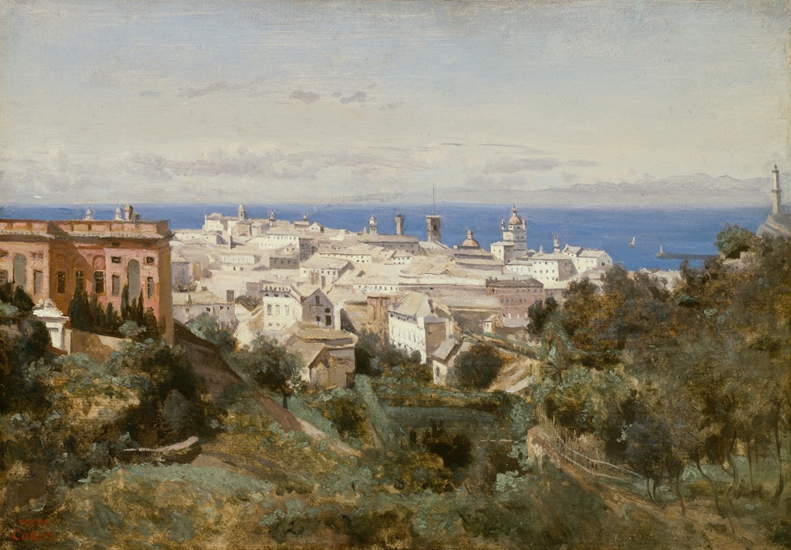 Jean-Baptiste-Camille Corot - View of Genoa