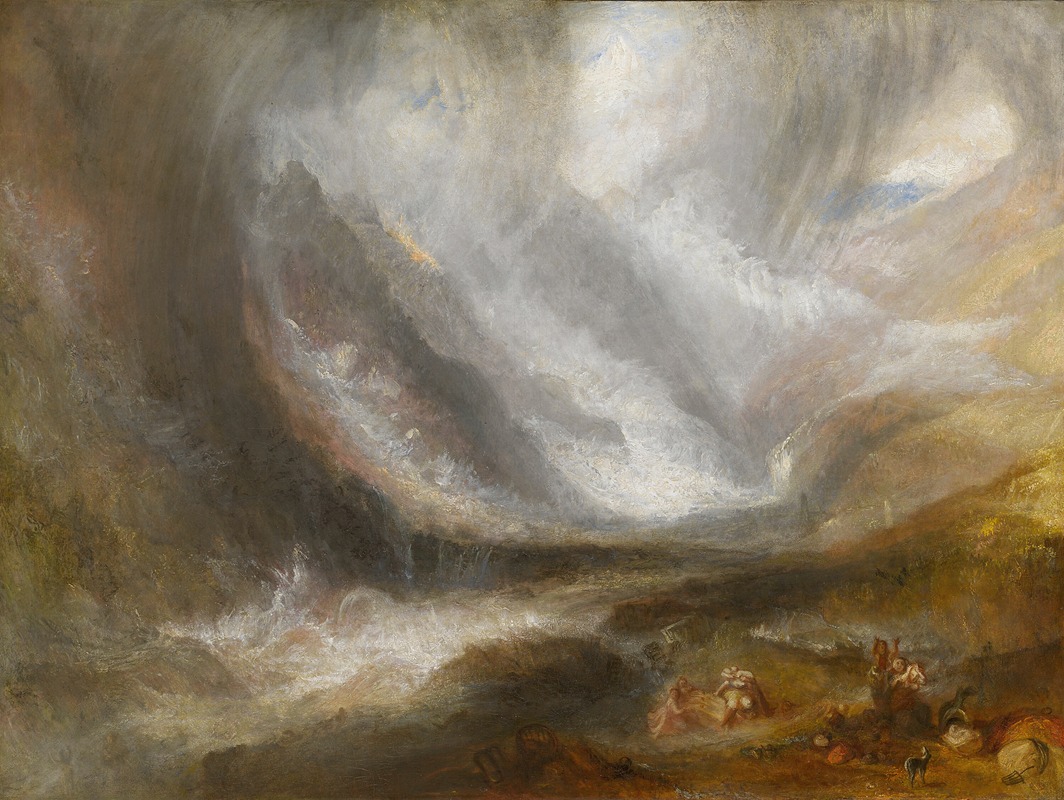 Joseph Mallord William Turner - Valley of Aosta; Snowstorm, Avalanche, and Thunderstorm