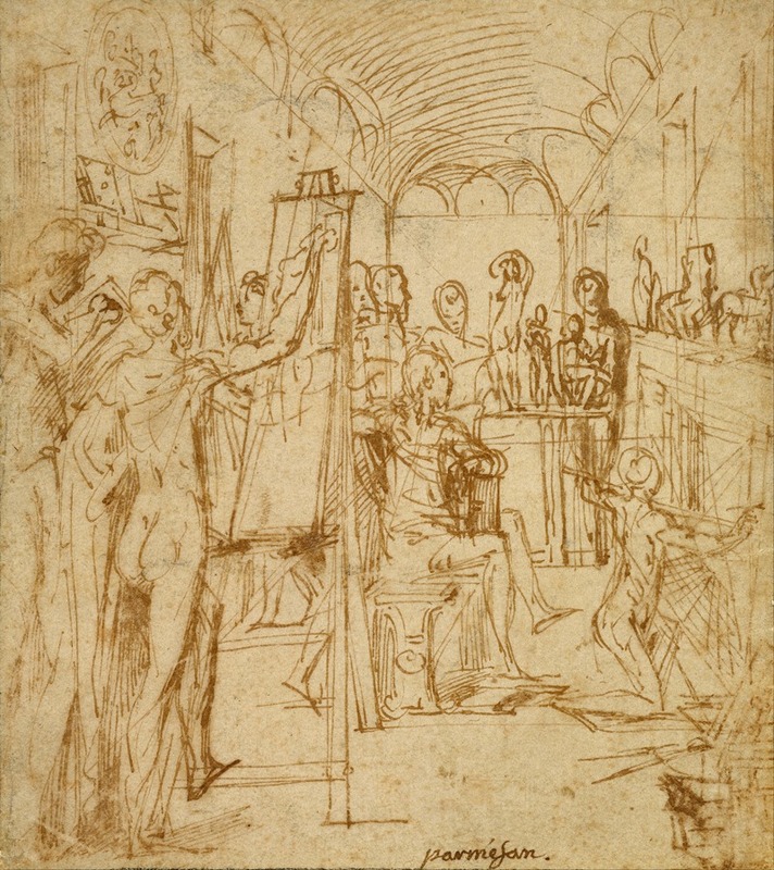 Parmigianino - Interior of a Painter’s Studio
