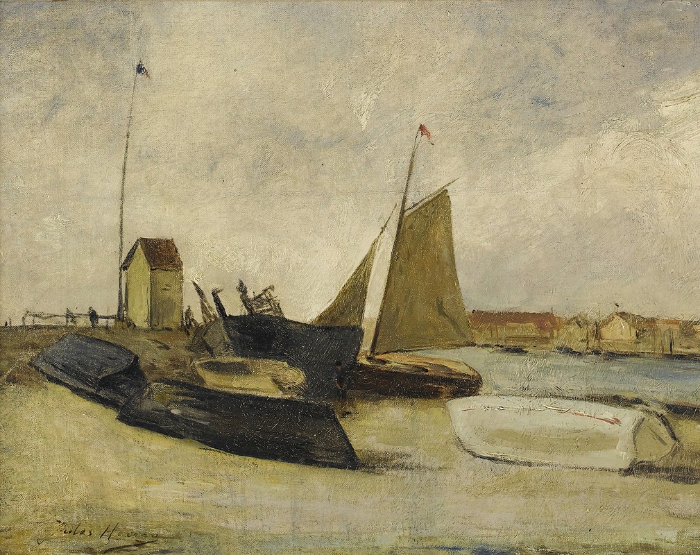 Jules Héreau - Bateaux au Port