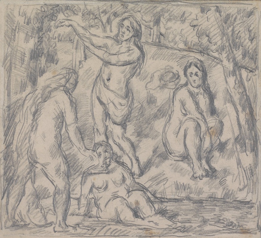 Paul Cézanne - Study of Four Women Bathing