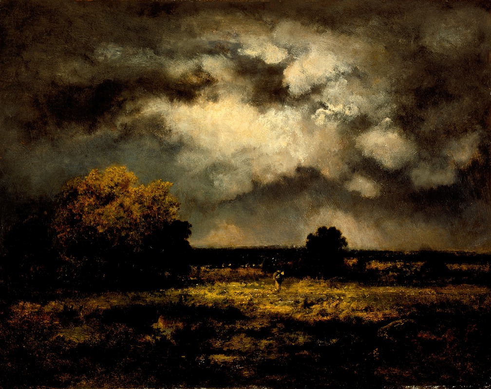 Narcisse-Virgile Diaz de La Peña - Stormy Landscape